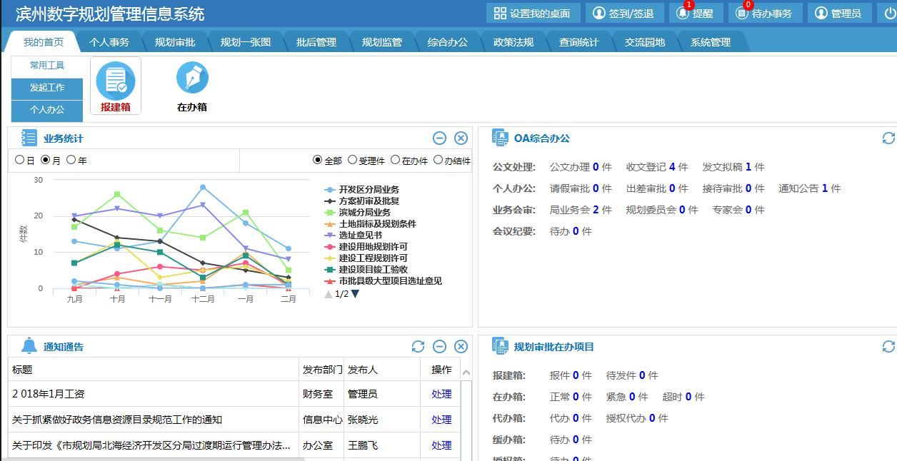 滨州市规划管理信息系统